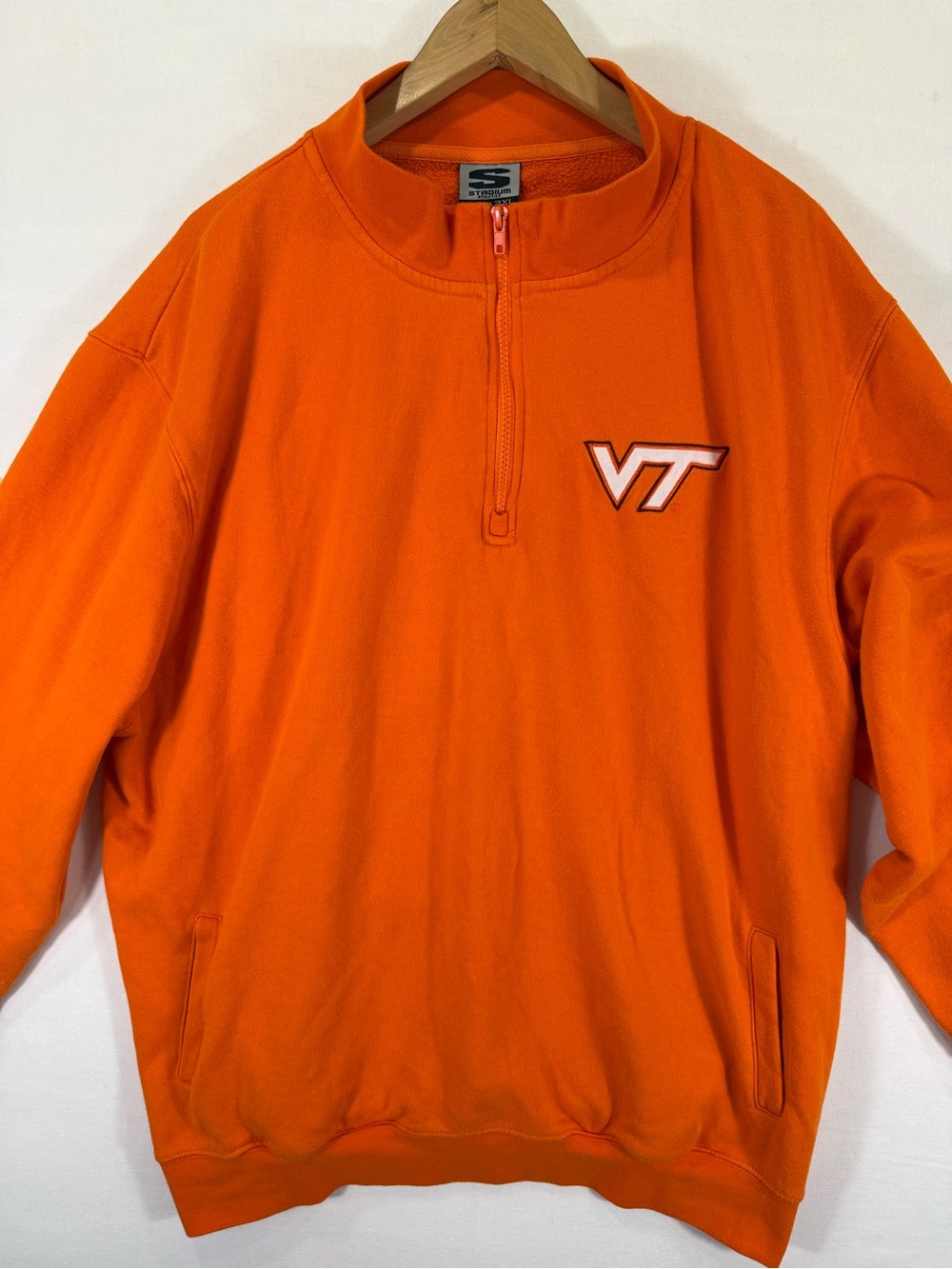Stadium Athletics Orange VT Half-Zip Pullover
